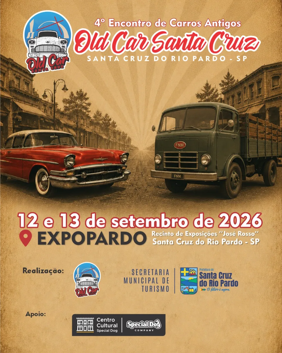 4º Encontro de Carros Antigos Old Car Santa Cruz! - imagem 1