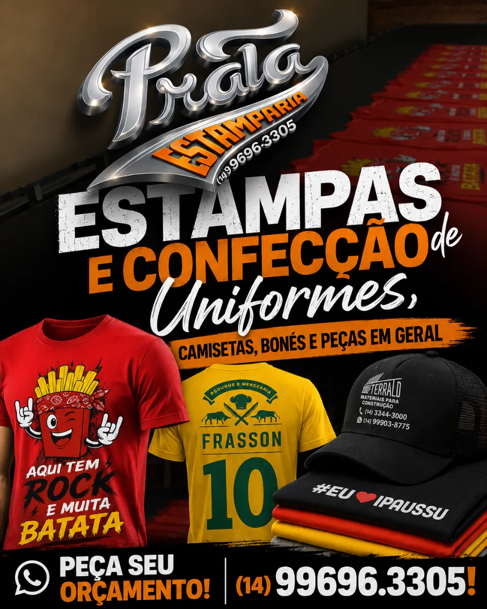 Pensou em camisetas personalizadas? Pensou Prata Estamparia!