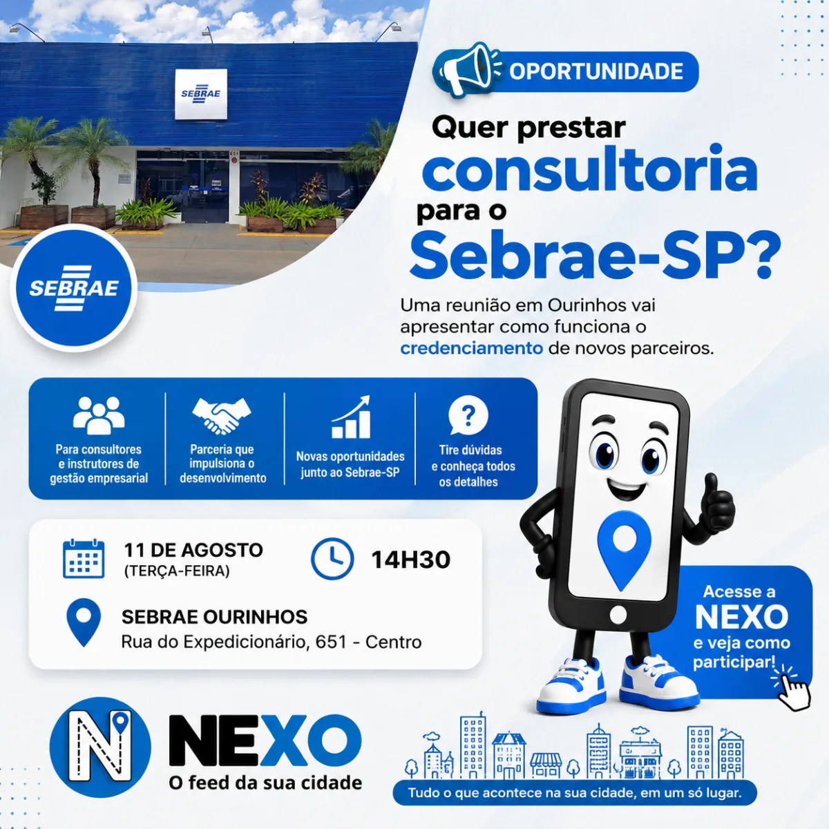 Sebrae Ourinhos realiza encontro para interessados em prestar serviços de consultoria e capacitação como credenciado