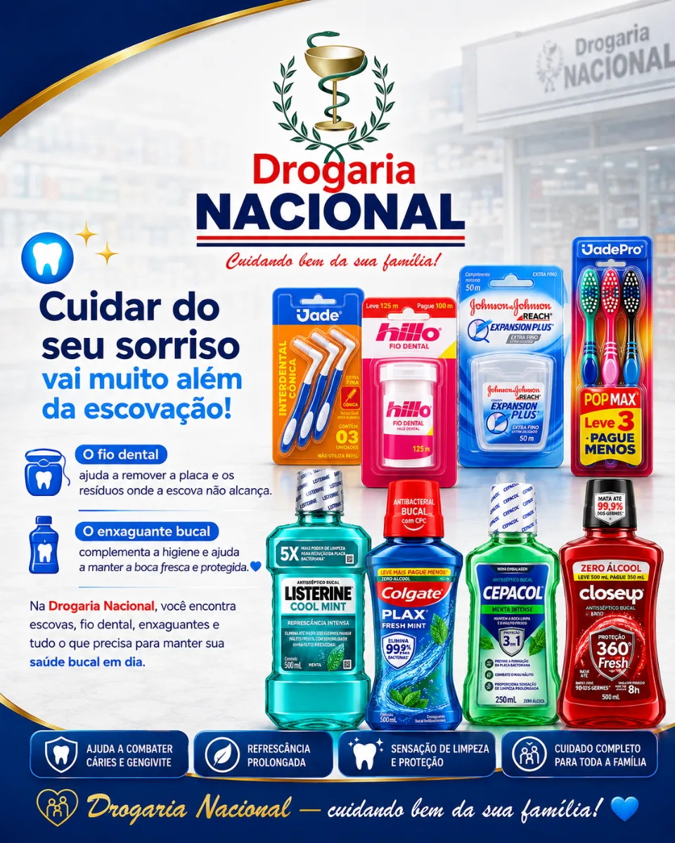Cuidar do seu sorriso vai muito além da escovação!