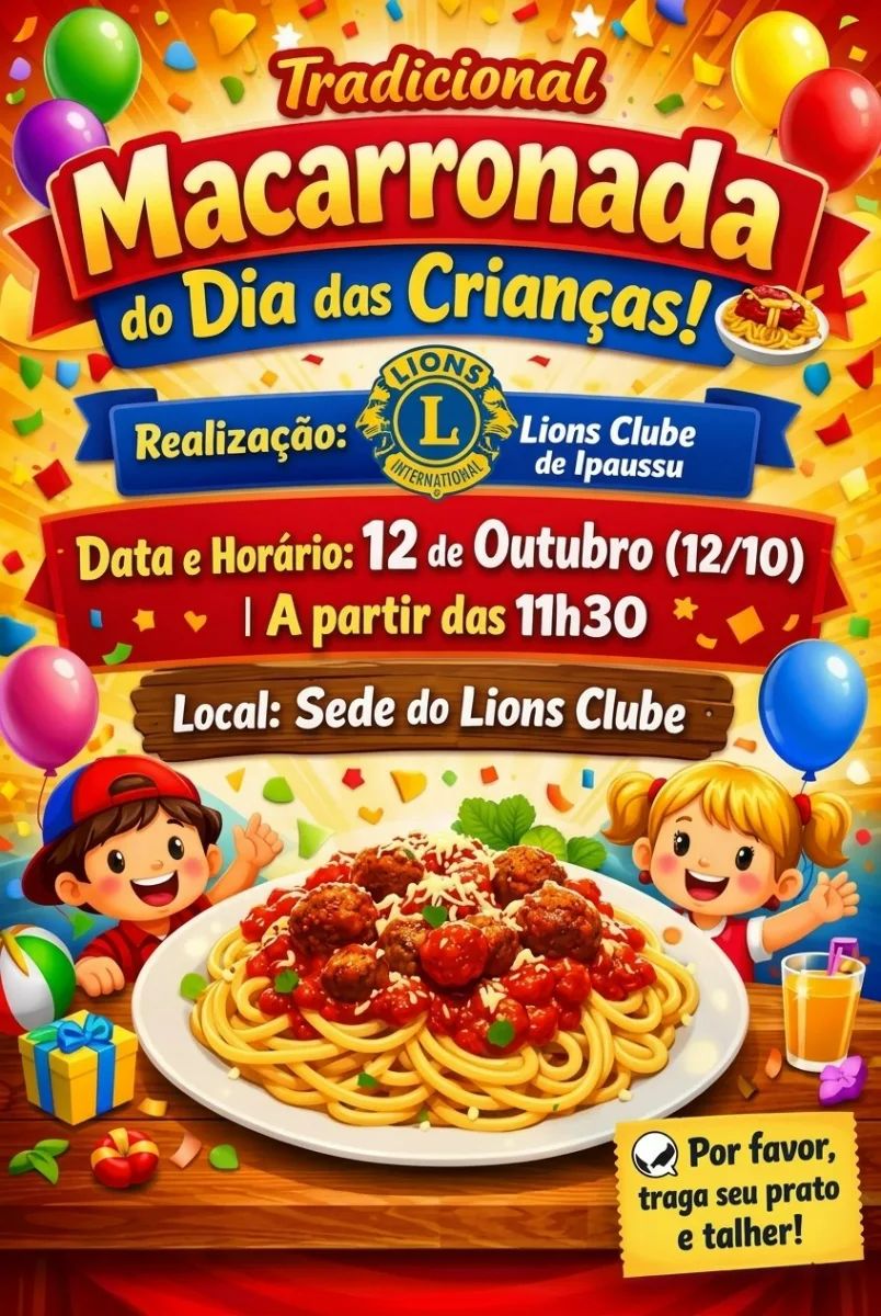 Maracarronada do Dia das Crianças