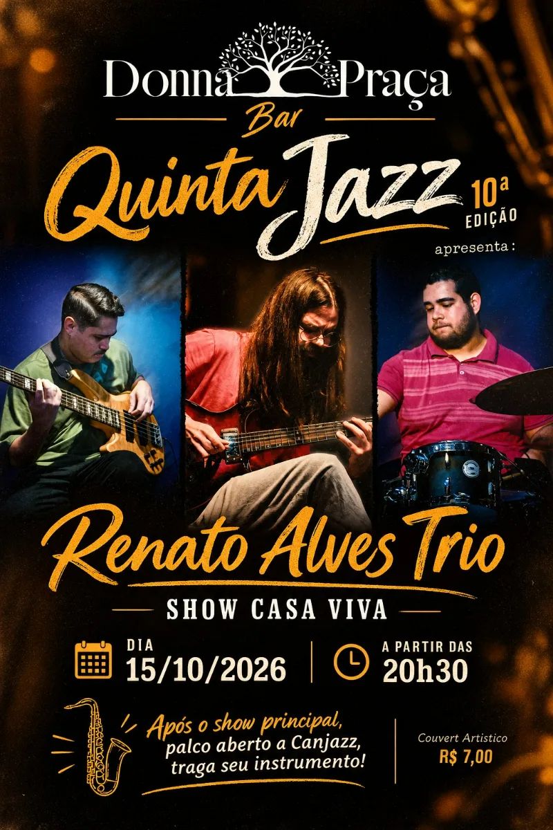 Quinta Jazz - Edição Especial - RENATO ALVES TRIO